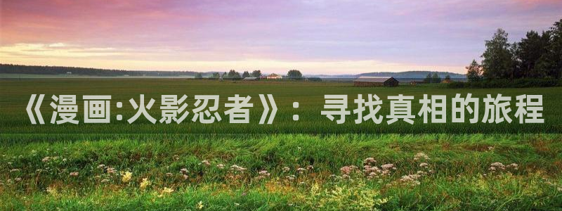 喵趣漫画最新下载：《漫画:火影忍者》：寻找真相的旅程