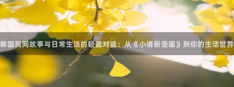 喵趣漫：韩国民间故事与日常生活的轻盈对话：从《小清新漫画》到你的生活世界