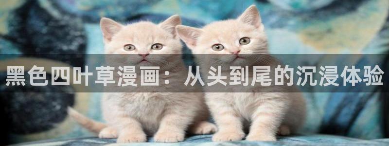 喵趣漫画app官网版：黑色四叶草漫画：从头到尾的沉浸体验